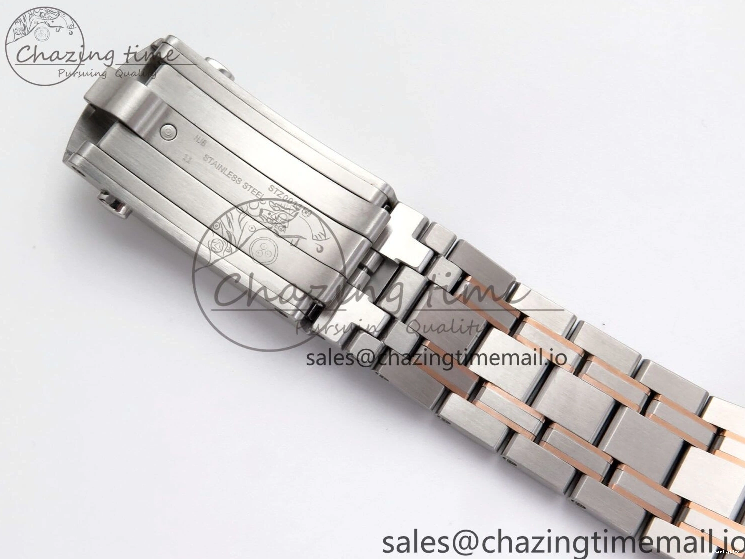 0111 Seamaster 300m Chrono SS YG OMF 1:1 Best Edition Blue Dial on SS YG Bracelet A Popular 7685